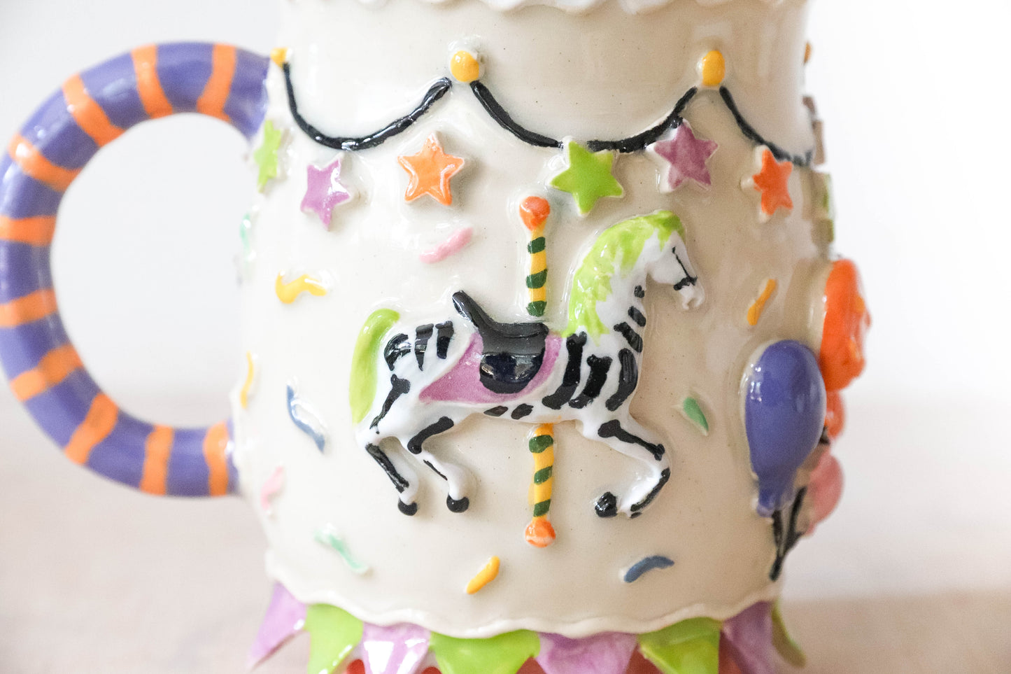 Halloween Carousel Stoneware Mug