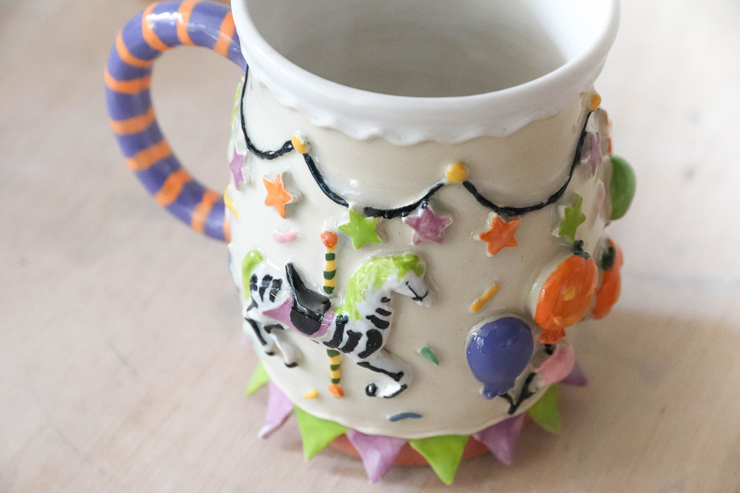 Halloween Carousel Stoneware Mug