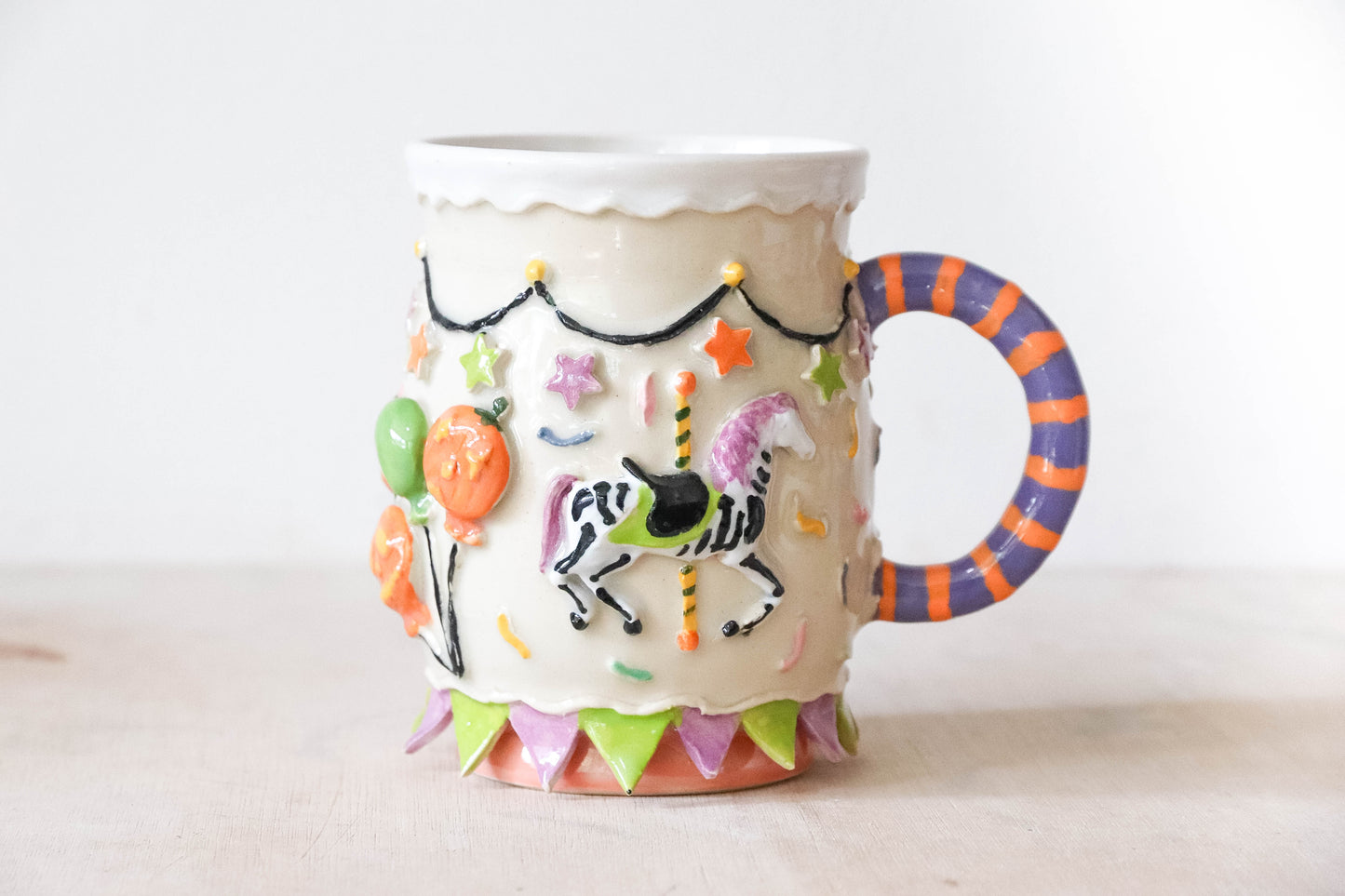 Halloween Carousel Stoneware Mug