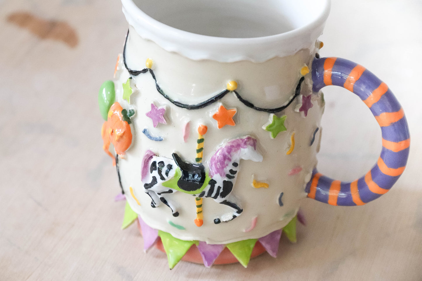 Halloween Carousel Stoneware Mug