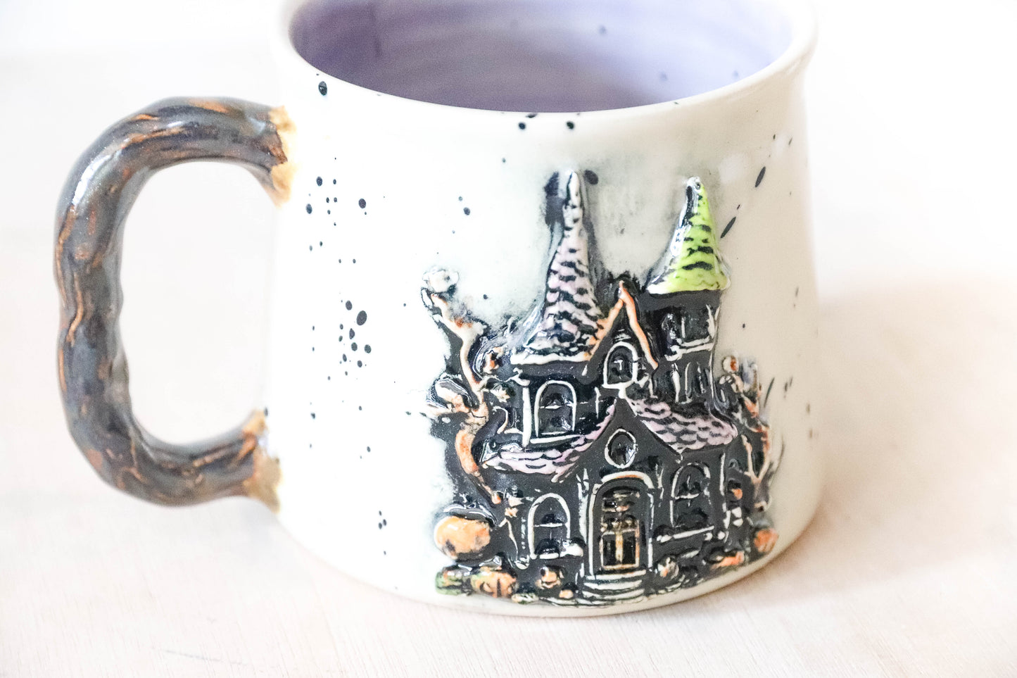 Haunted House Small Stoneware Mug