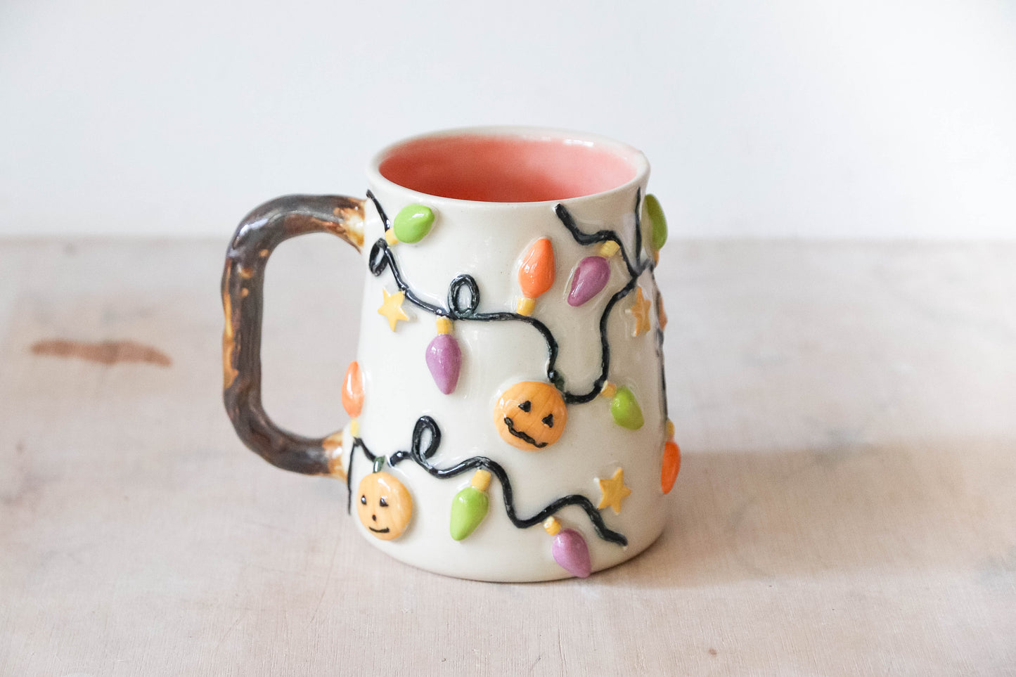 Halloween Lights Stoneware Mug