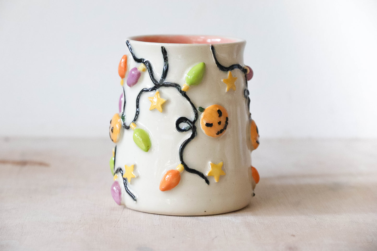 Halloween Lights Stoneware Mug