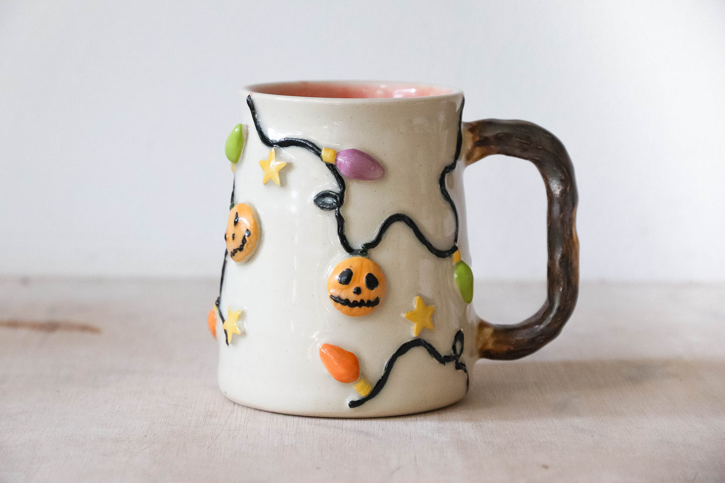 Halloween Lights Stoneware Mug