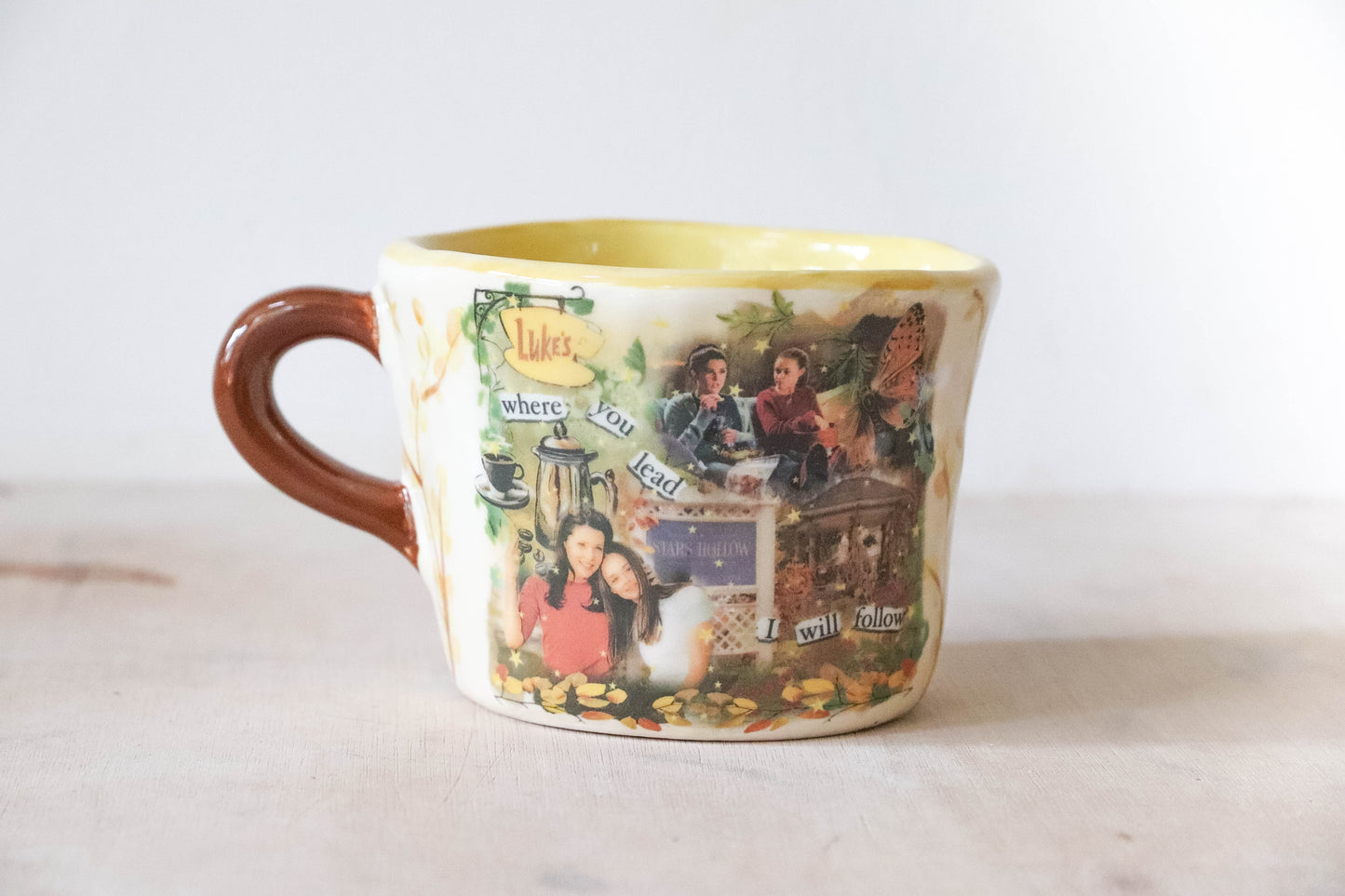 Gilmore Girls yellow cream Mug