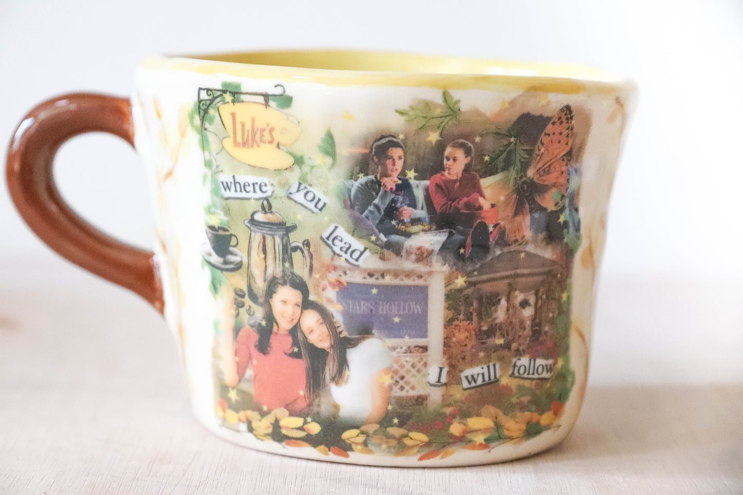 Gilmore Girls yellow cream Mug
