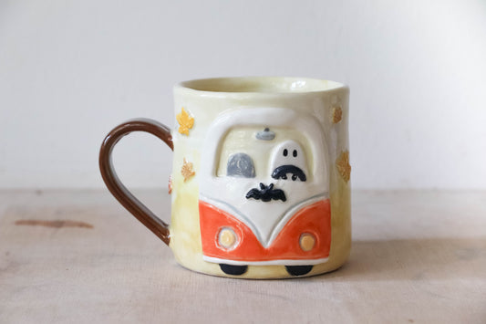 Ghost Campervan Round Mug