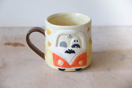 Ghost Campervan Round Mug