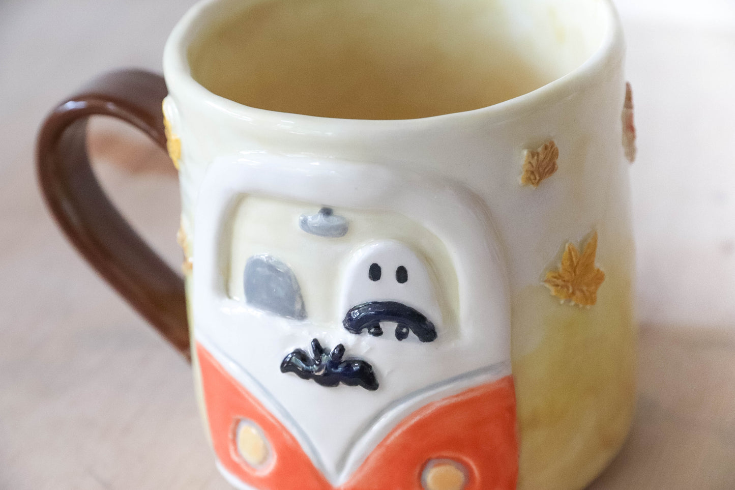 Ghost Campervan Round Mug
