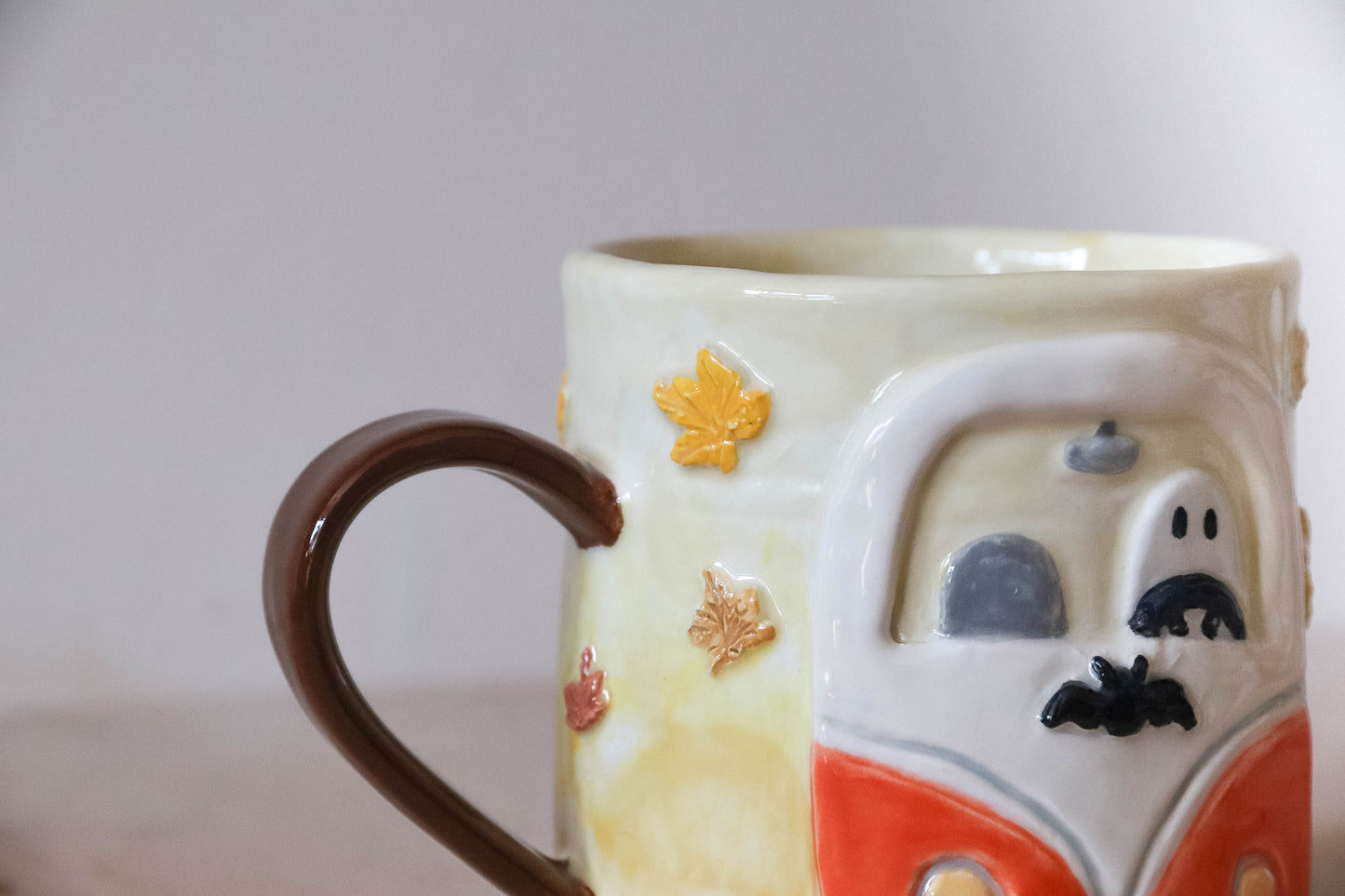 Ghost Campervan Round Mug