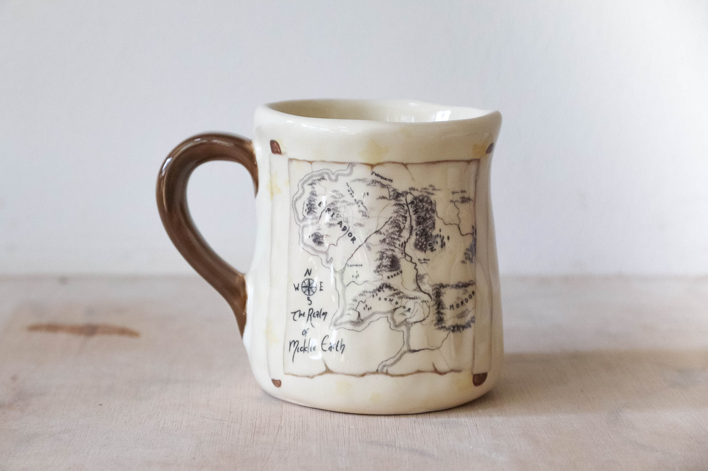 Middle Earth Map Tulip Mug