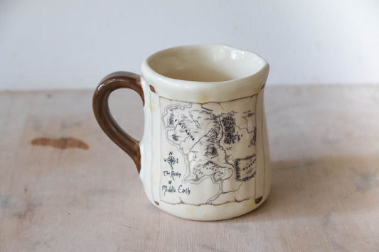 Middle Earth Map Tulip Mug