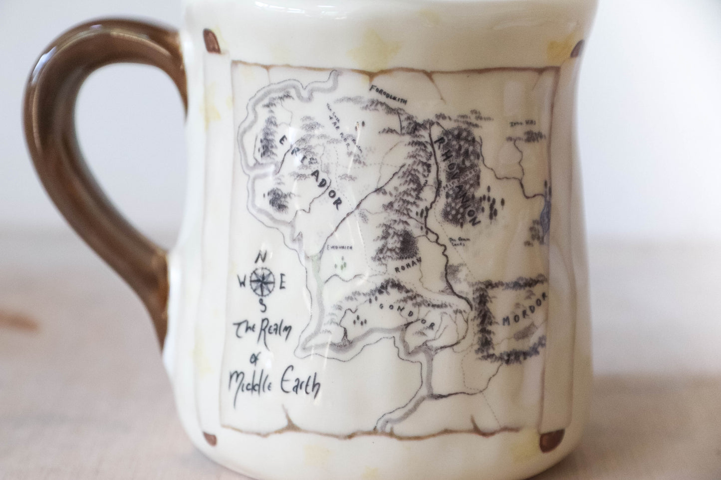 Middle Earth Map Tulip Mug