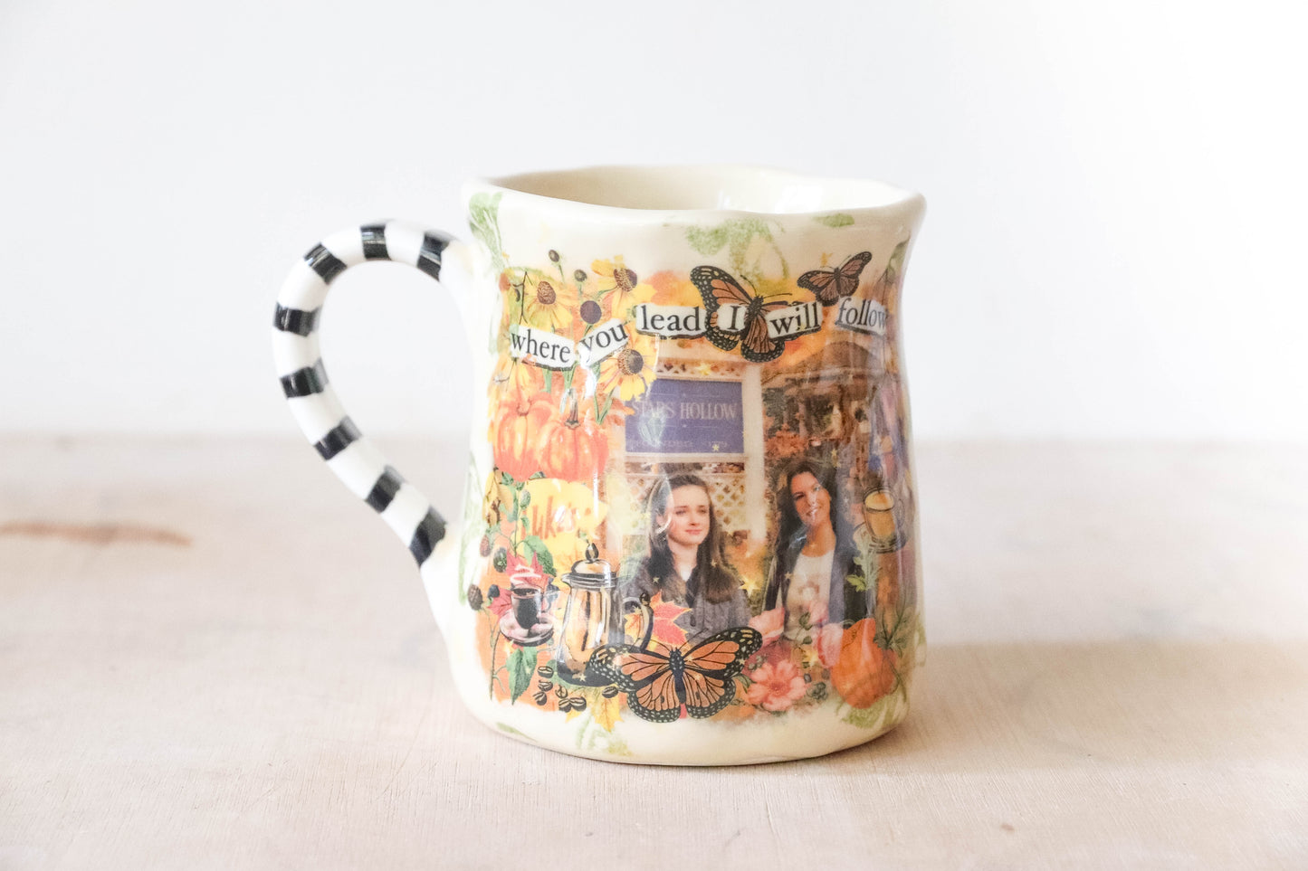 Gilmore Girls Stripe Tulip Mug