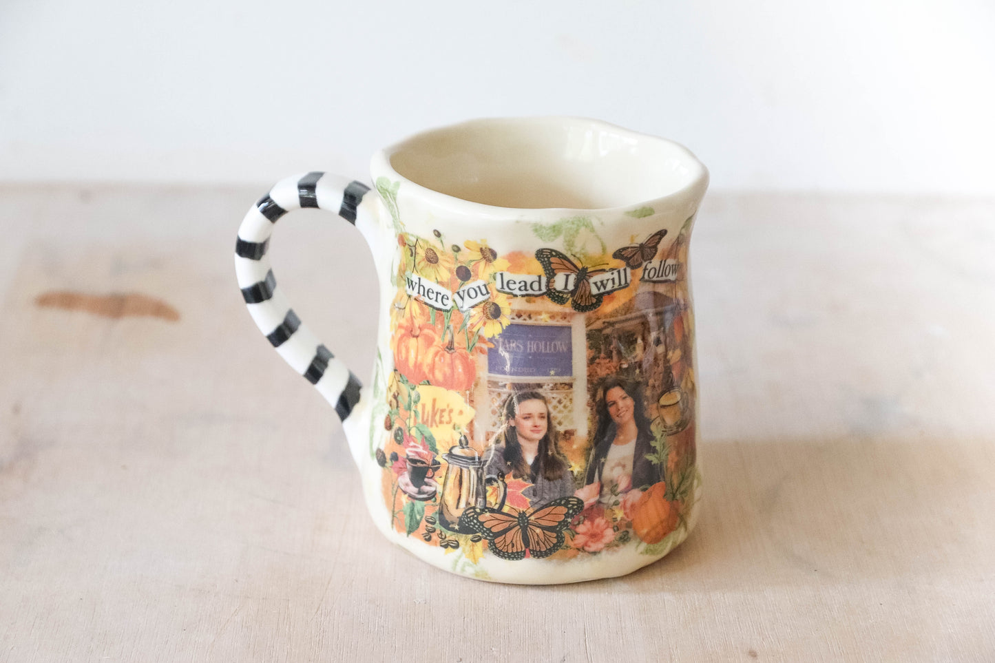 Gilmore Girls Stripe Tulip Mug