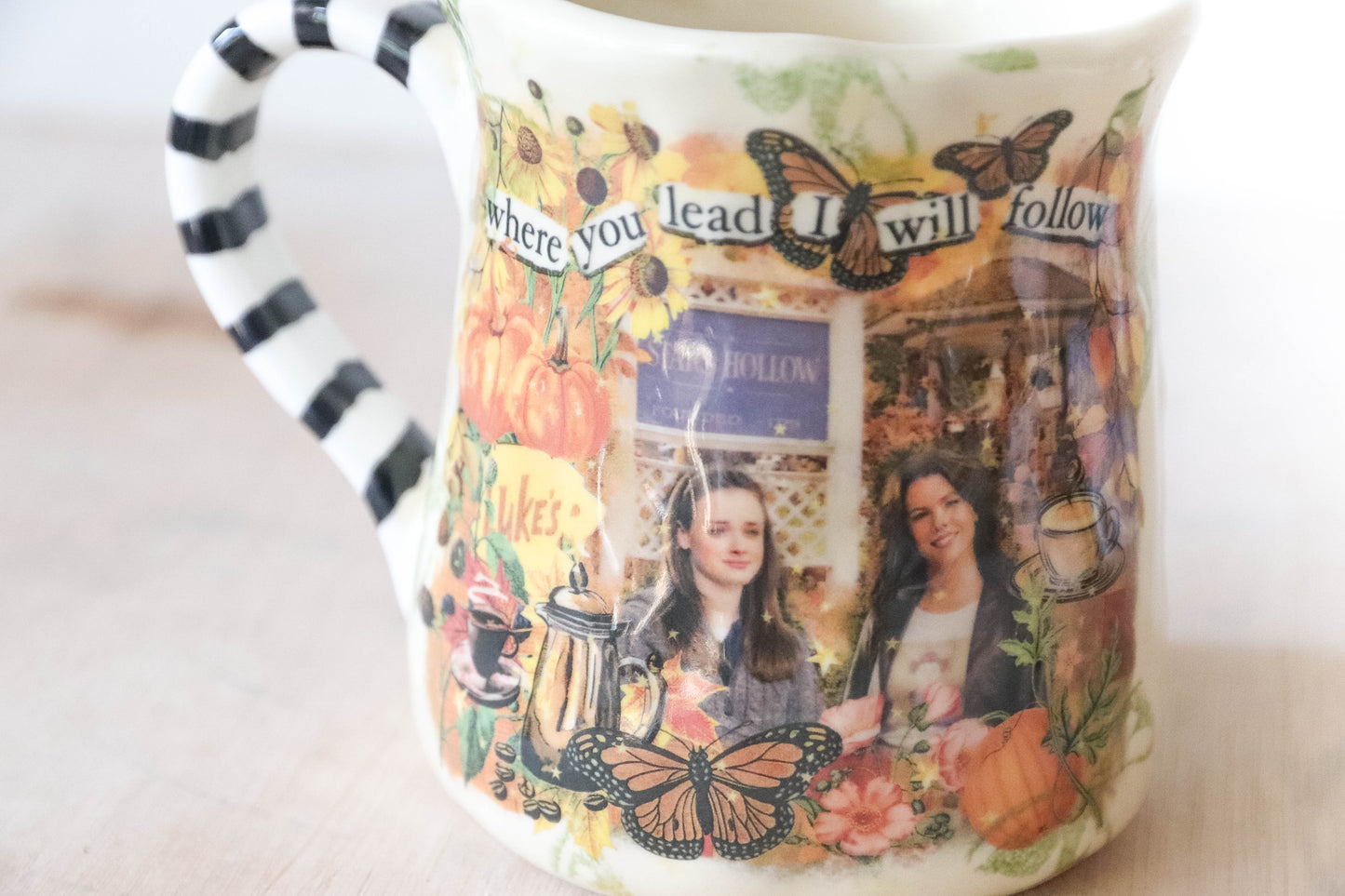Gilmore Girls Stripe Tulip Mug