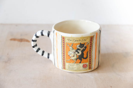 Black Cat Mug Medium