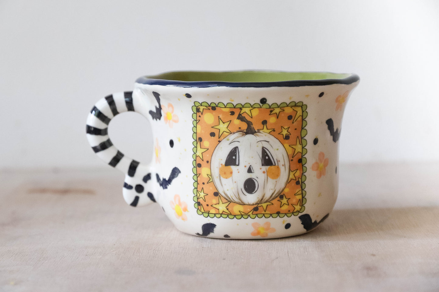 White Pumpkin Halloween Mug