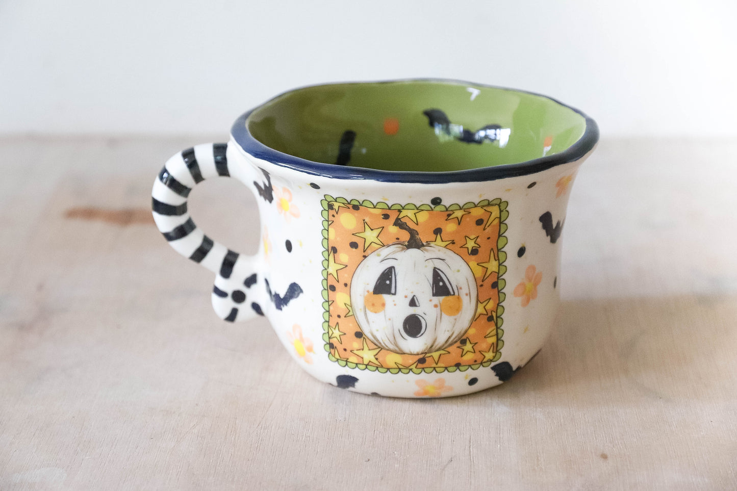 White Pumpkin Halloween Mug