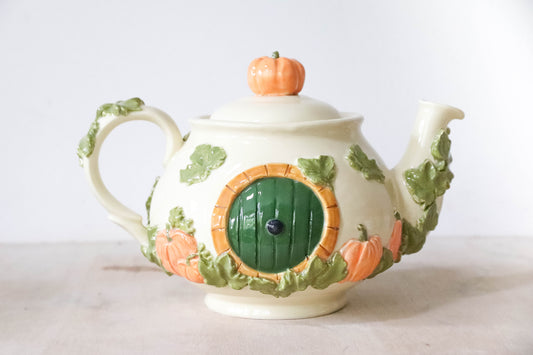Autumn Hobbit House Teapot