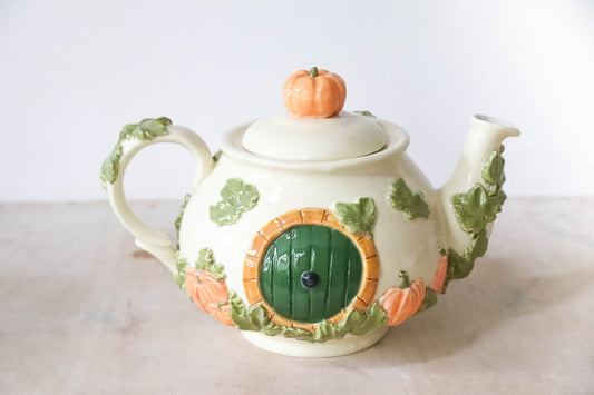Autumn Hobbit House Teapot