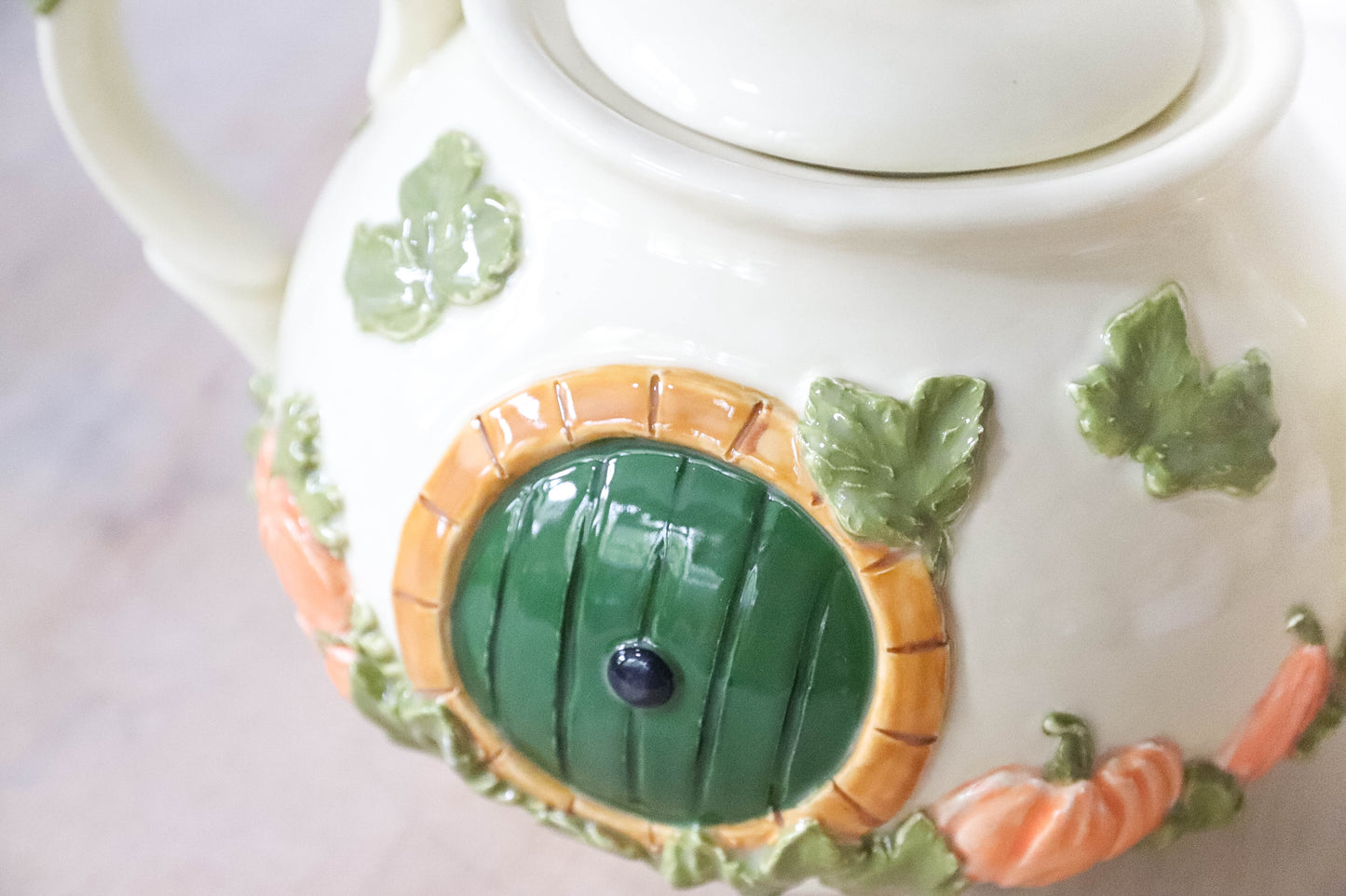 Autumn Hobbit House Teapot