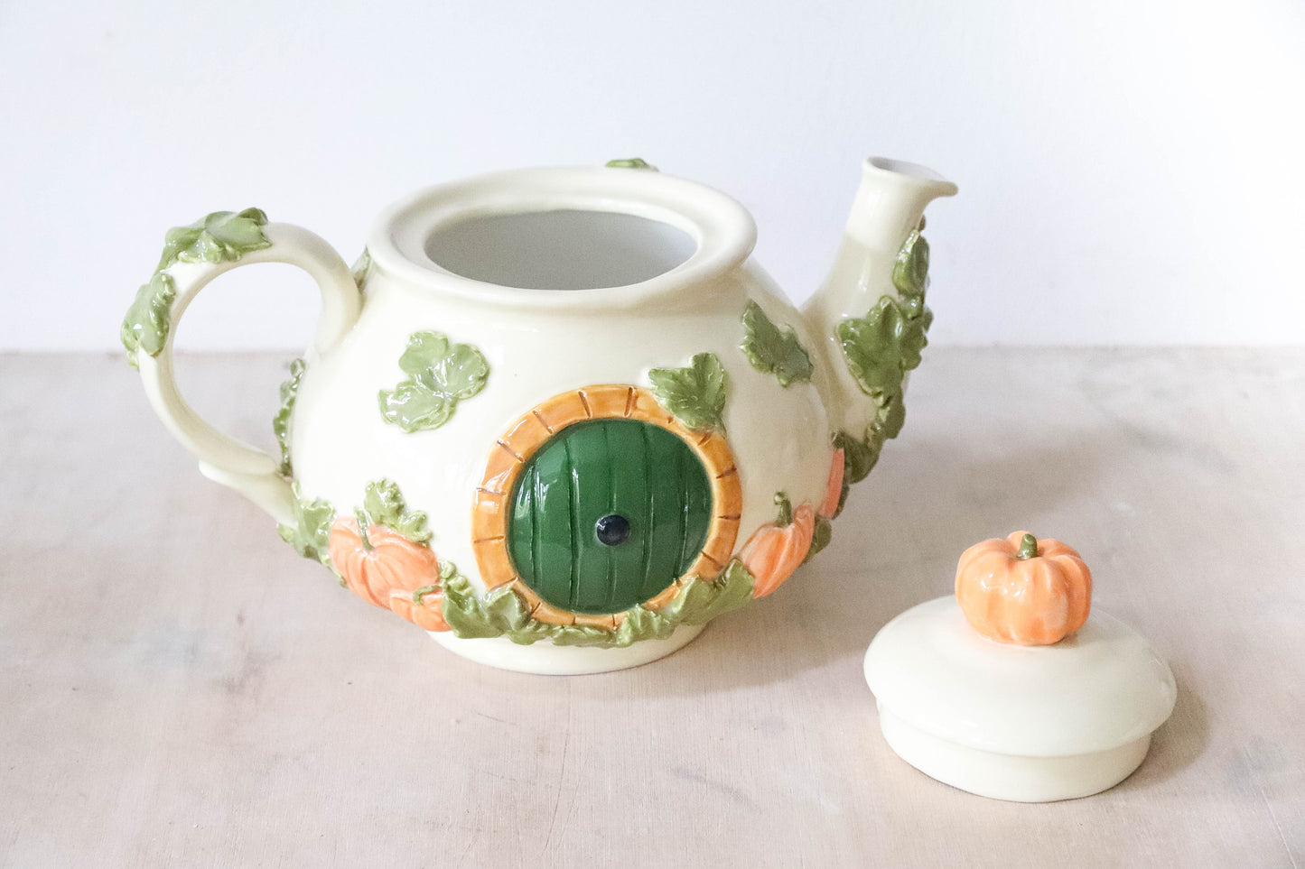 Autumn Hobbit House Teapot