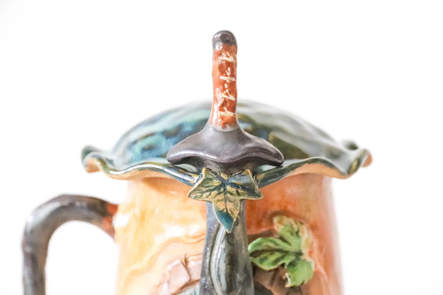 Autumn Hobbit Sword Stoneware Pot