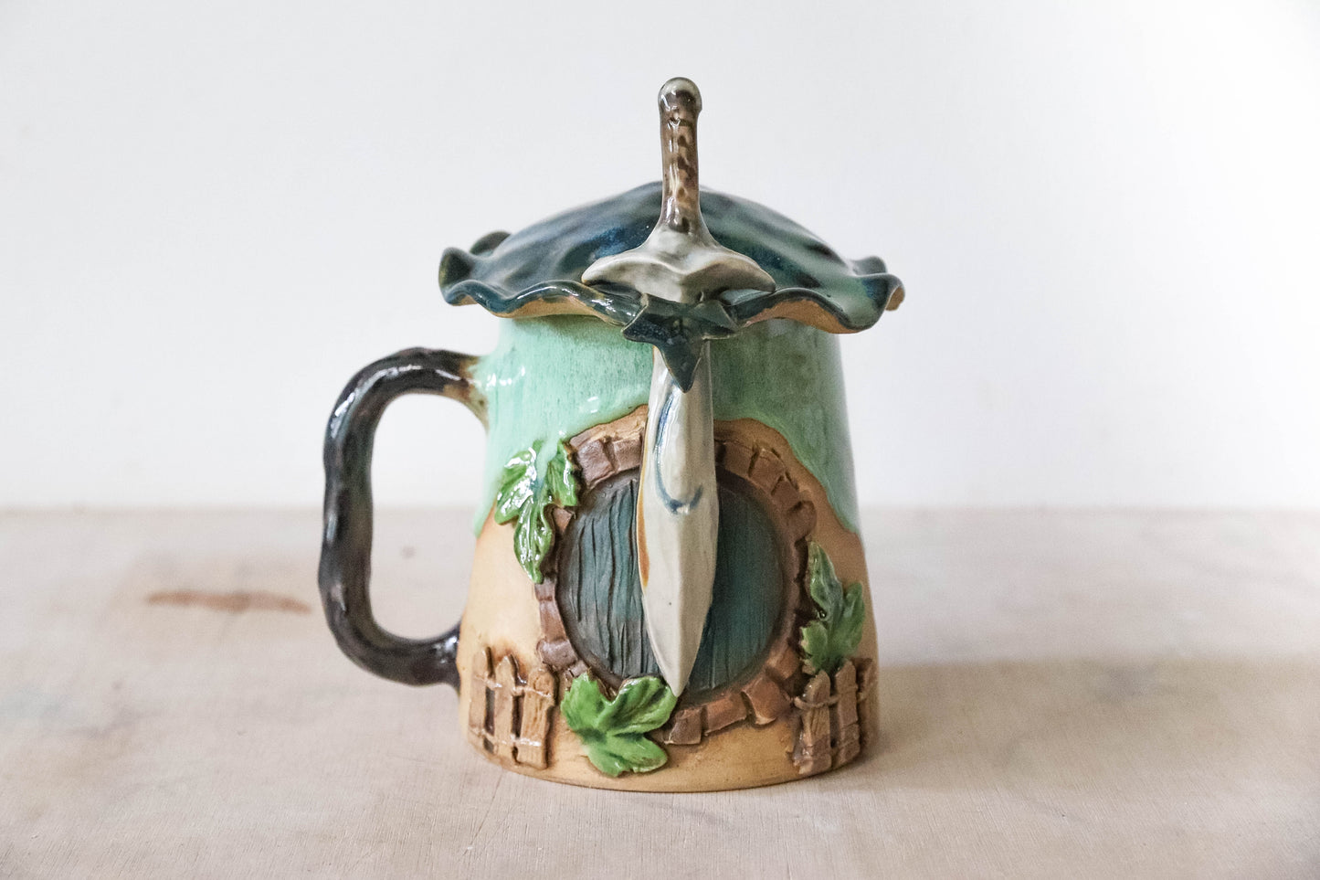 Hobbit Sword Stoneware Pot