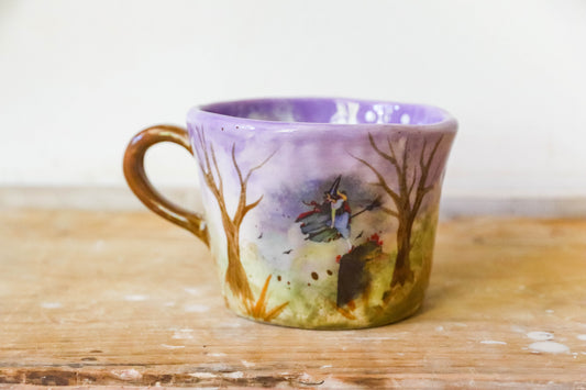 Peekaboo Ghost Purple Twilight Witch Mug