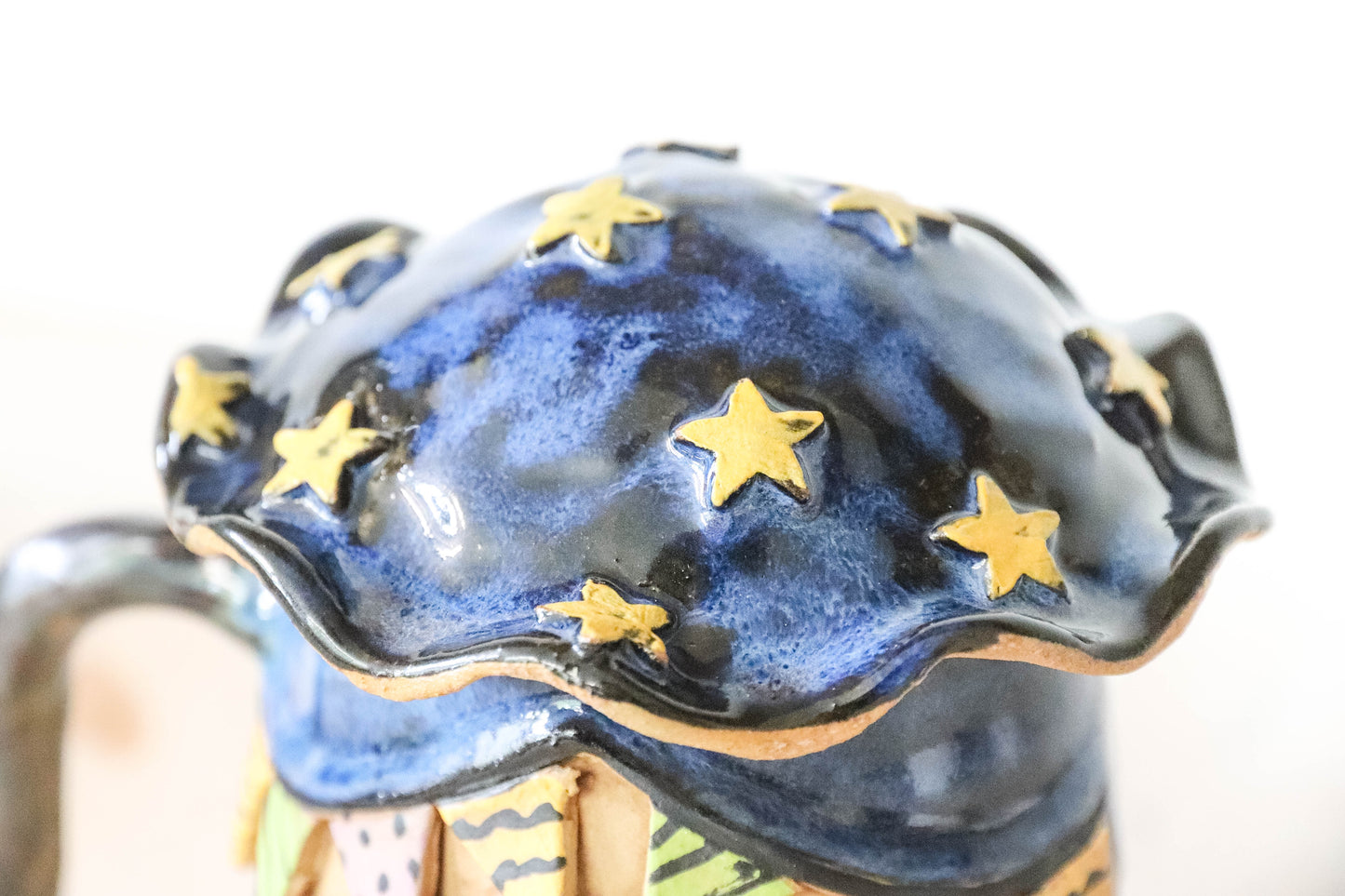 Halloween Hobbit House Stoneware Pot