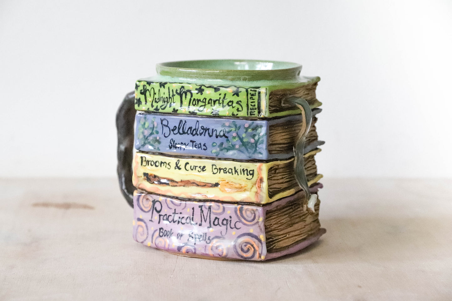 Practical Magic Books Stoneware Pot