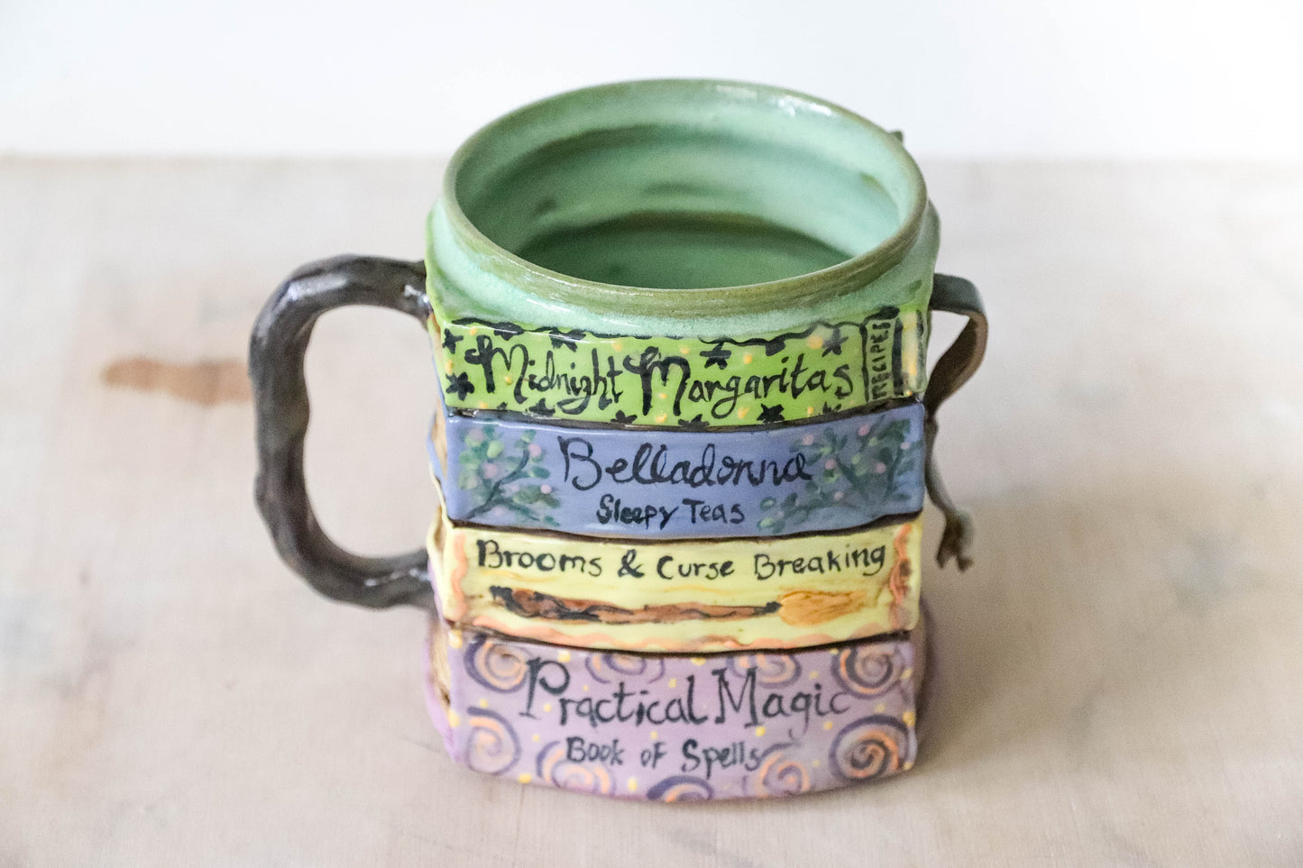 Practical Magic Books Stoneware Pot