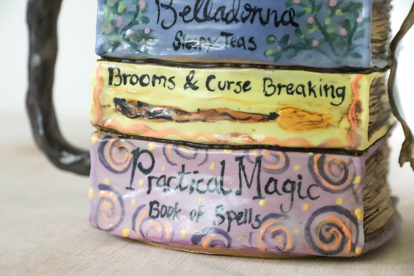 Practical Magic Books Stoneware Pot