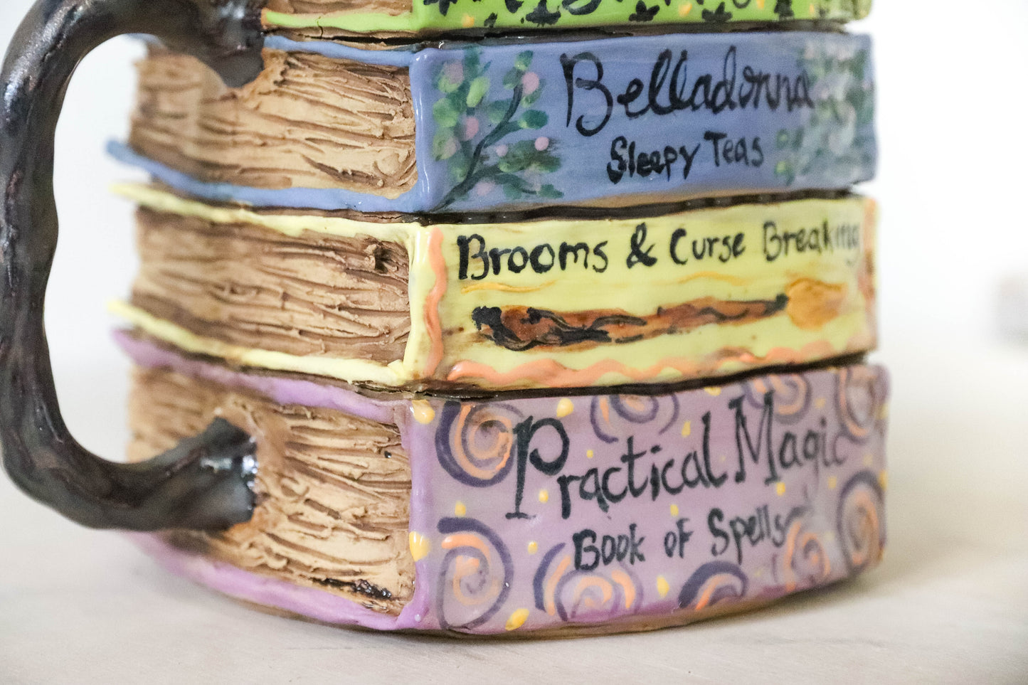 Practical Magic Books Stoneware Pot