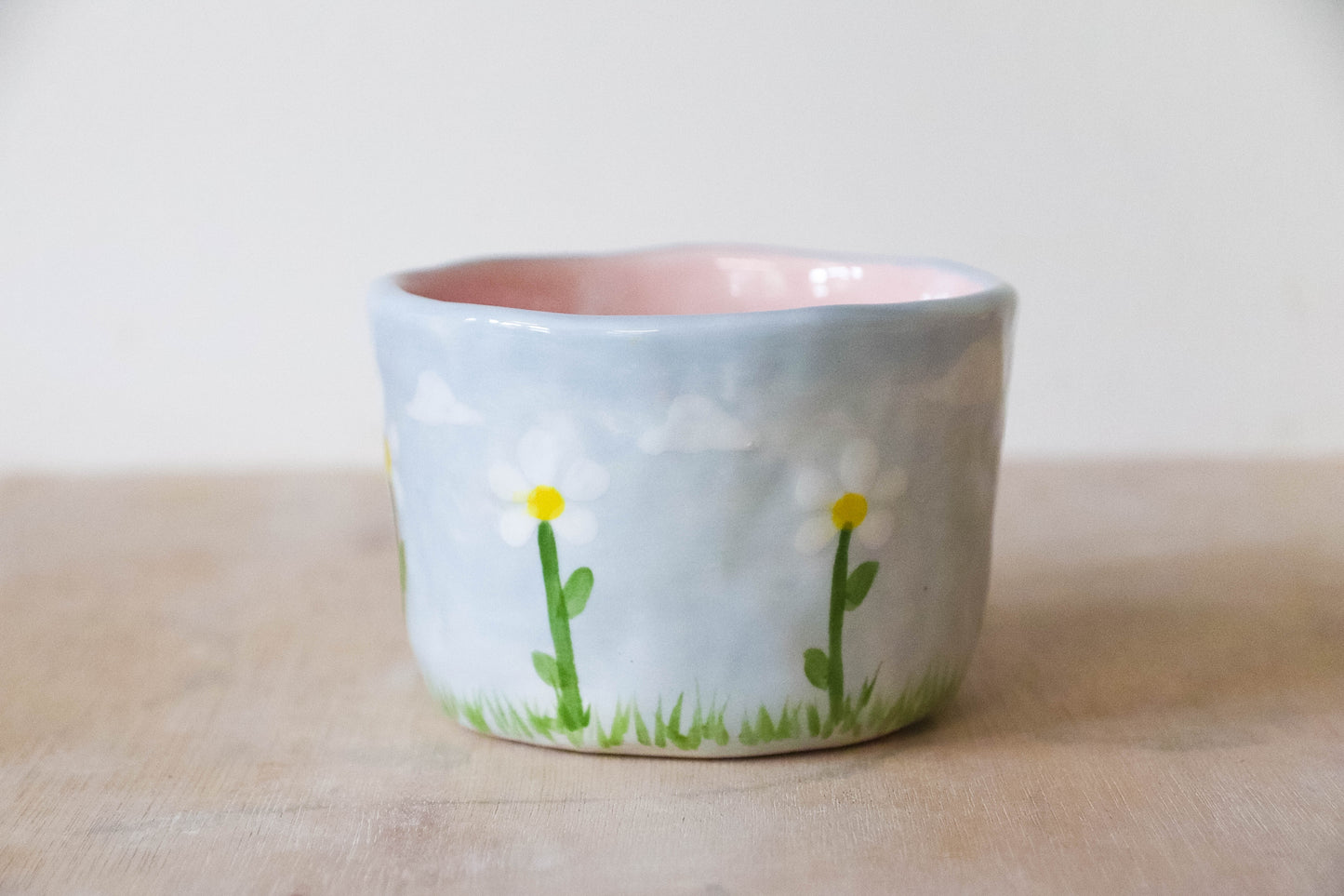 Pink Blue Spring Short Mug