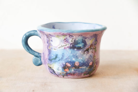Purple Blue No Ordinary Girl Mug