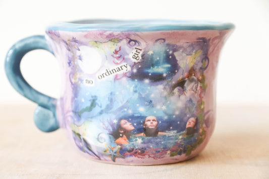 Purple Blue No Ordinary Girl Mug