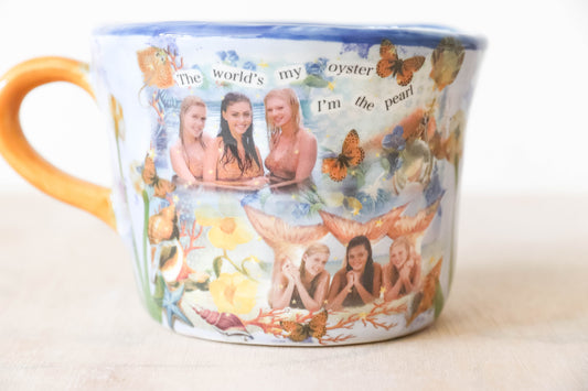 Yellow Blue H20 Pearl Mug