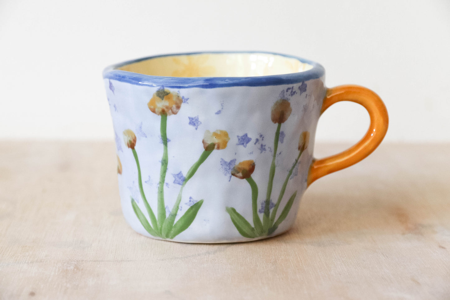 Yellow Blue H20 Pearl Mug