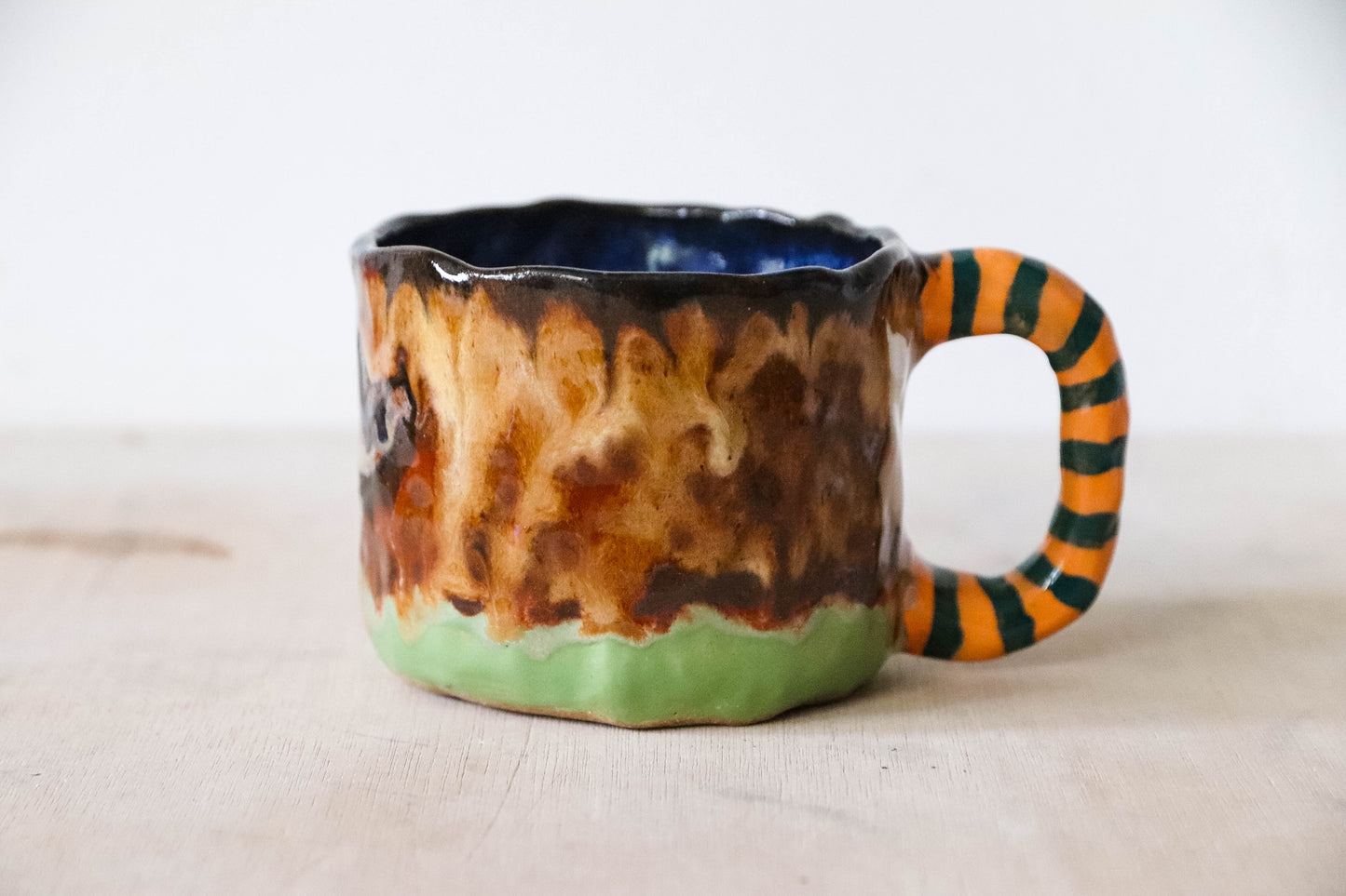 Black Cat Stoneware Pot
