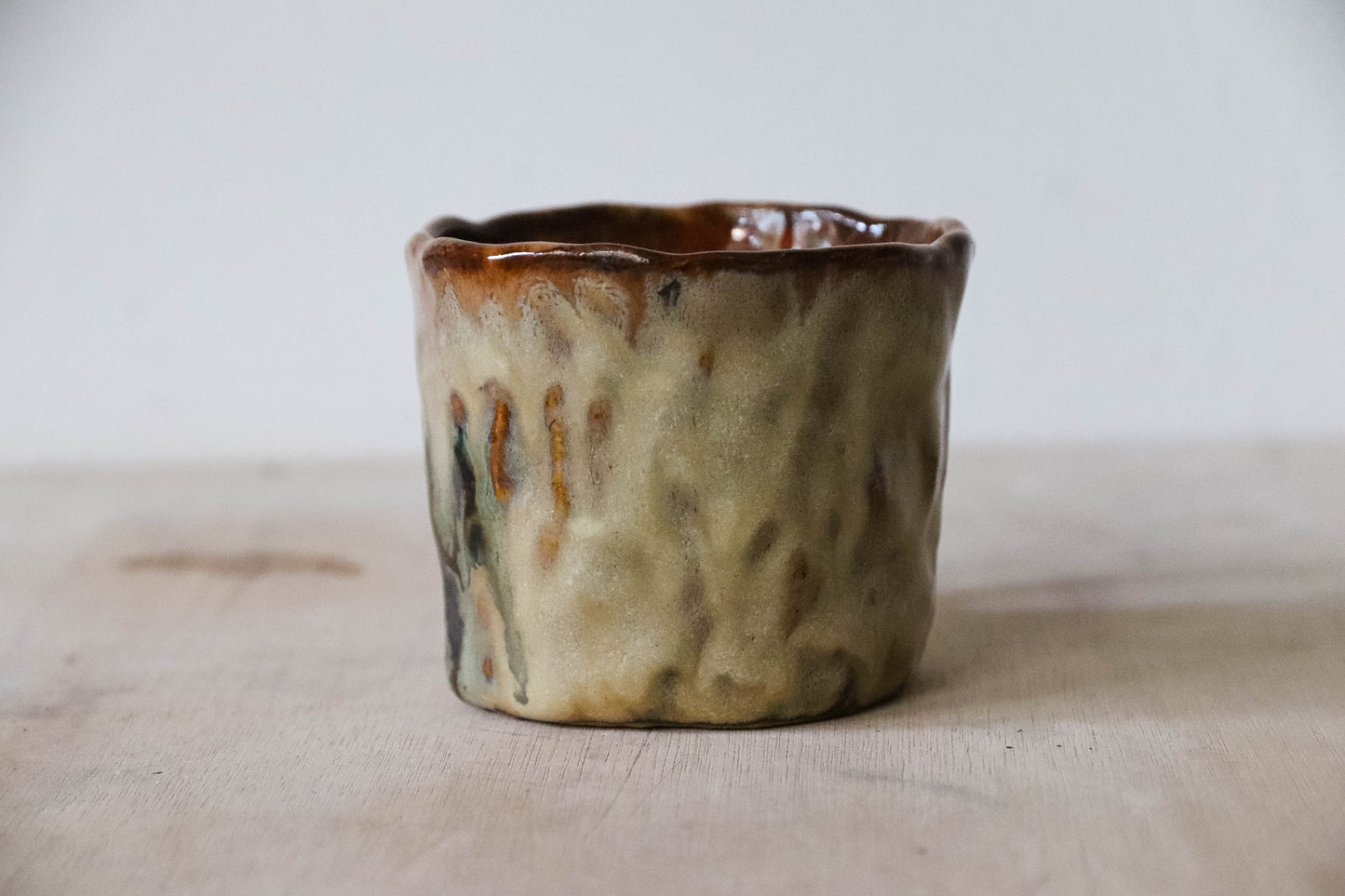 Drippy Star Stoneware Pot