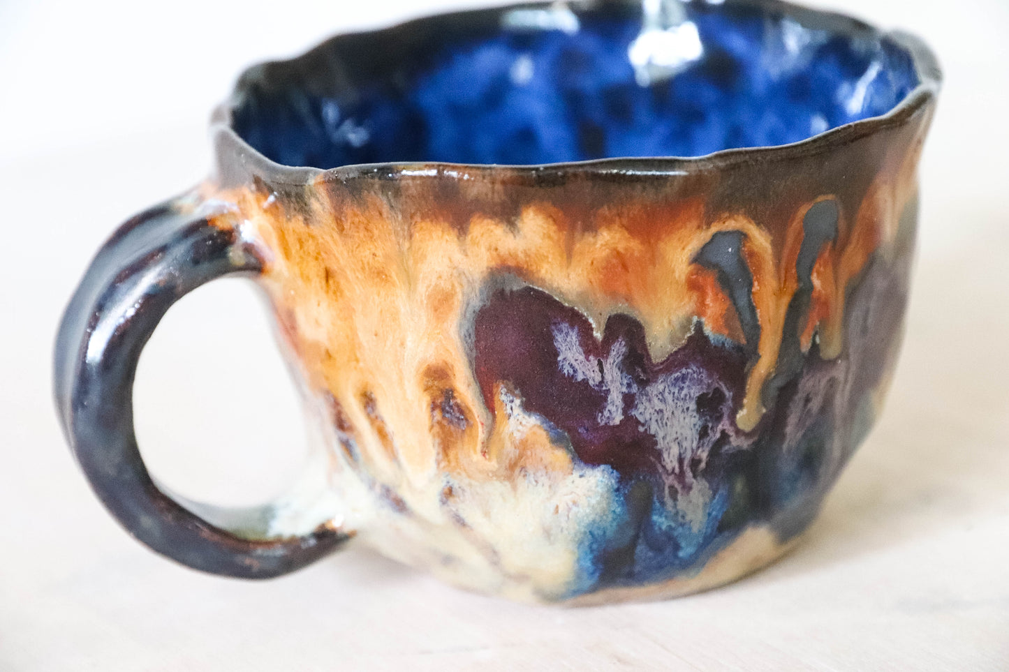 Butterfly Stoneware Pot