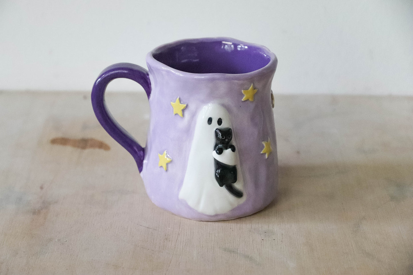Ghost and Cat Tulip Pot