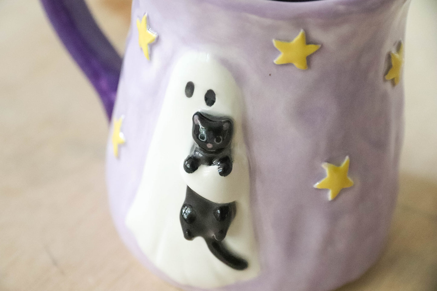 Ghost and Cat Tulip Pot