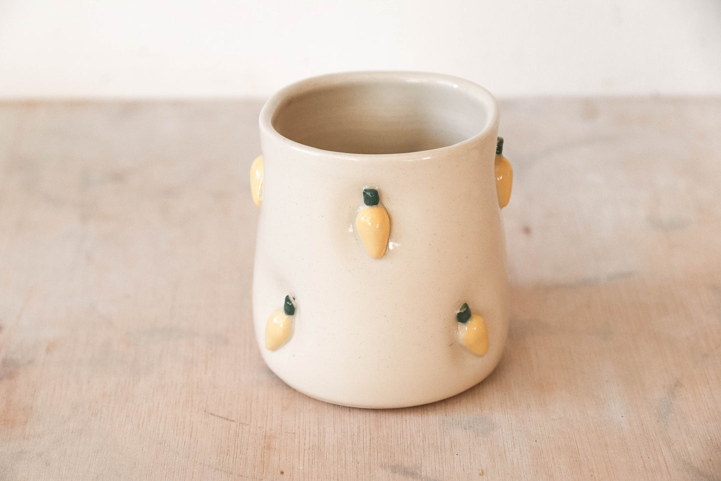 Warm Lights Dimple Small Stoneware Cup