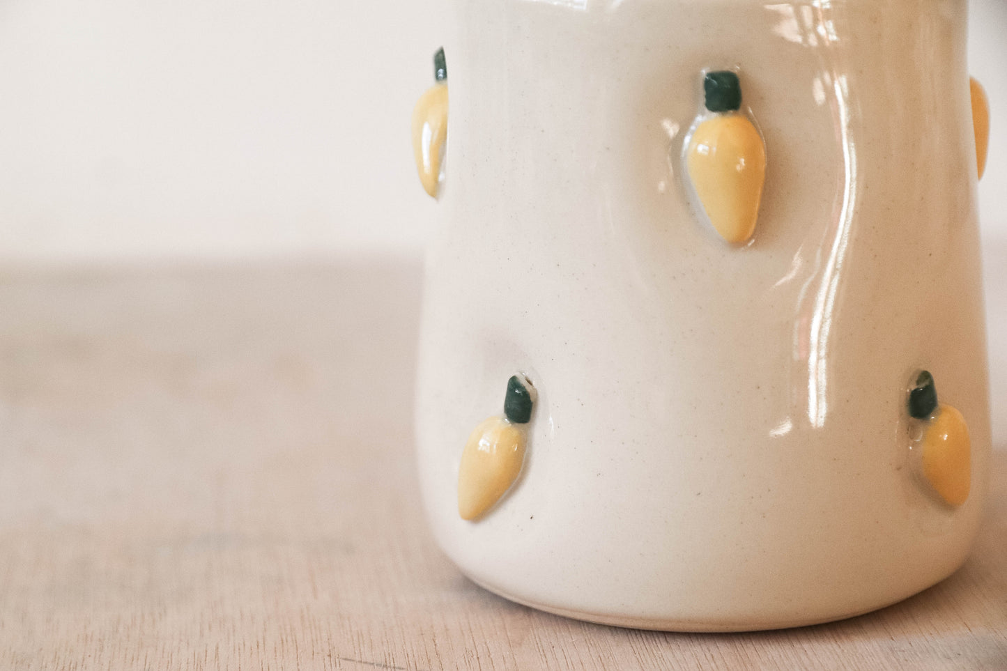 Warm Lights Dimple Small Stoneware Cup