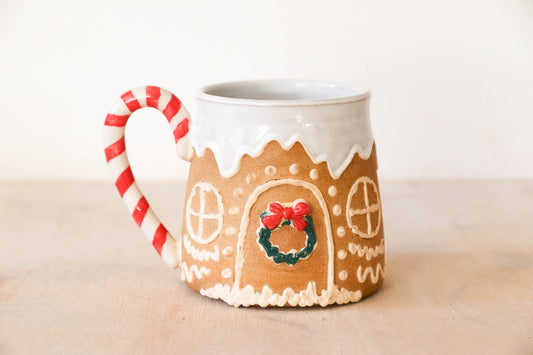 Gingerbread House Stoneware Mug 2