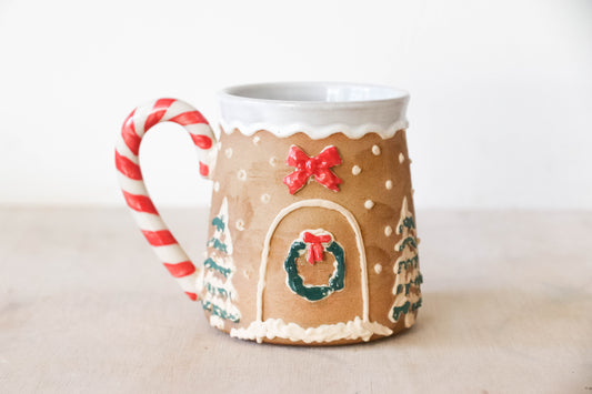 Gingerbread House Stoneware Mug 7