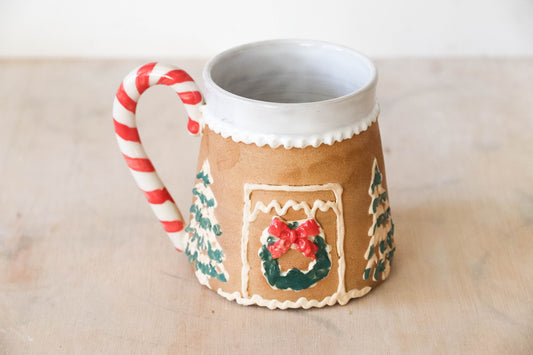 Gingerbread House Stoneware Mug 8